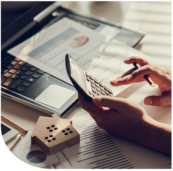 Mortgage planning materials and a calculator